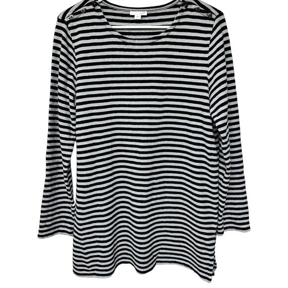 J. Jill Tops - J Jill Striped Long Sleeve Tunic Shirt Size Medium